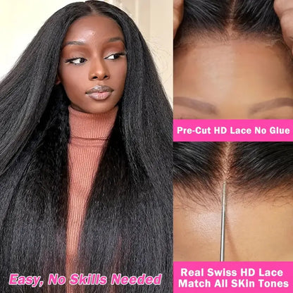 Lace Front Afro Wig with Natural Fluffy Curls