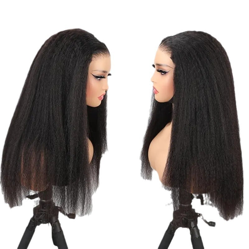 Lace Front Afro Wig with Natural Fluffy Curls