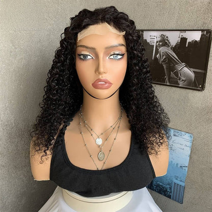 Lace Front Curly Blend Hair Wigs