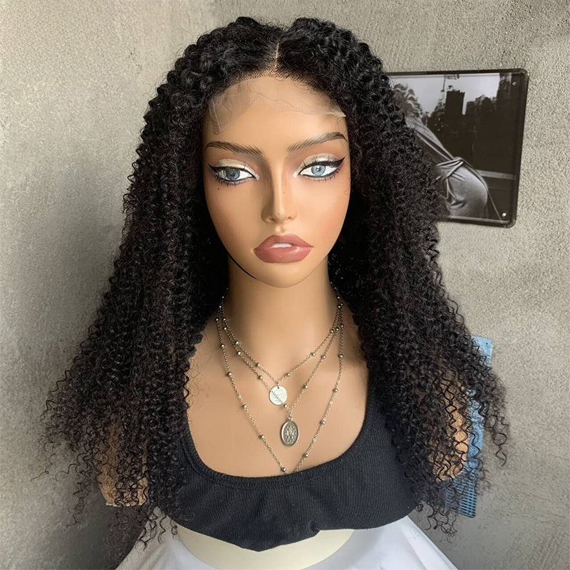 Lace Front Curly Blend Hair Wigs