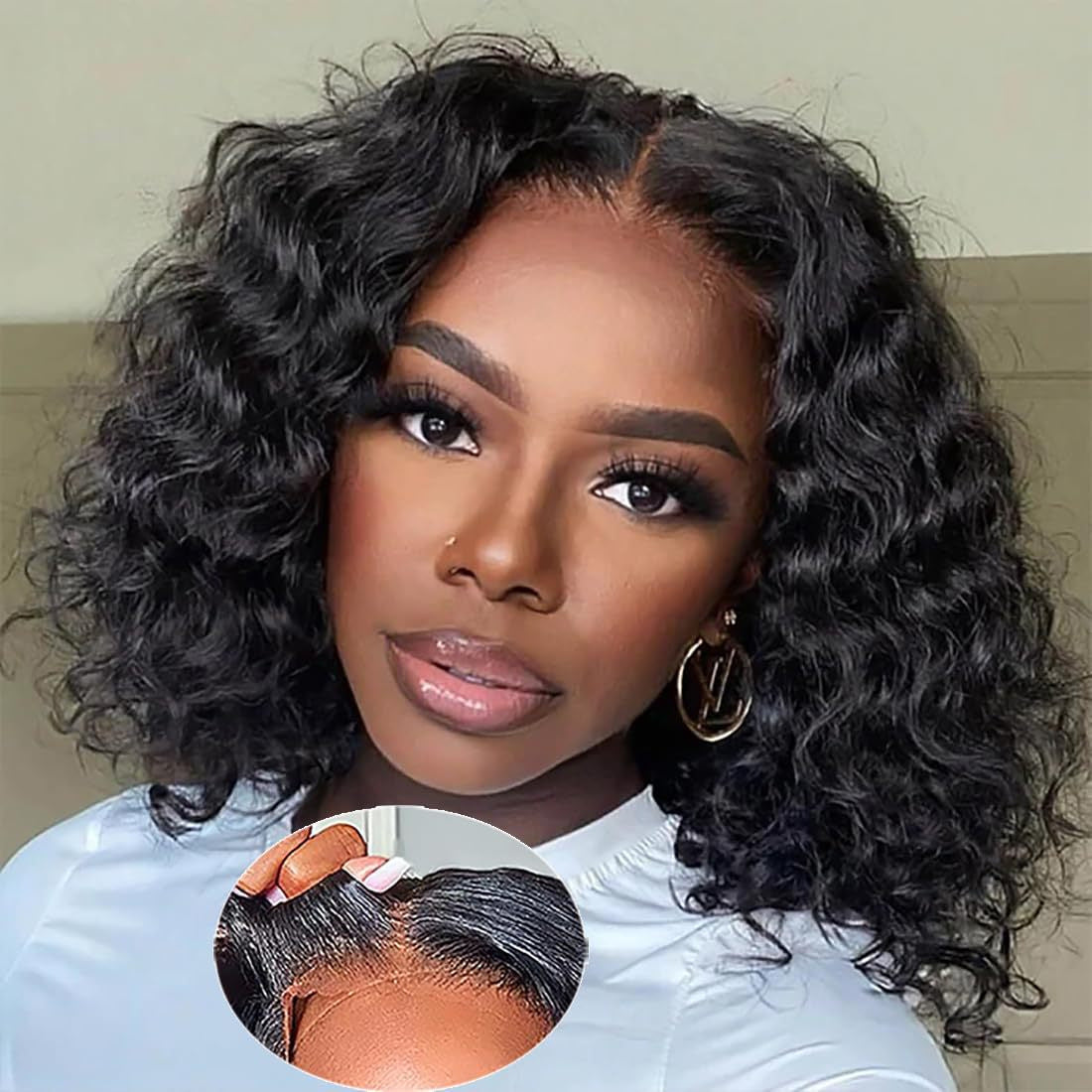 Lace Front Curly Synthetic Wig