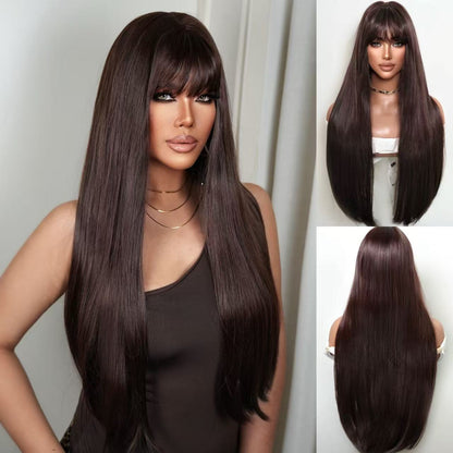 Lace Front Long Straight Synthetic Hair Wig