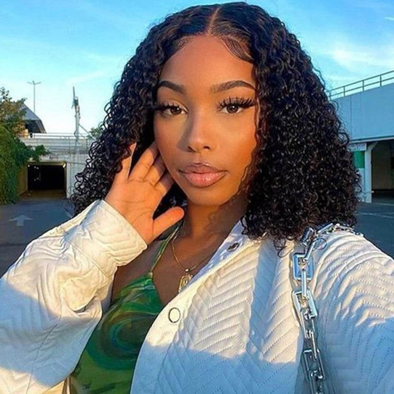 Lace Front Synthetic Wig African Curly Hair