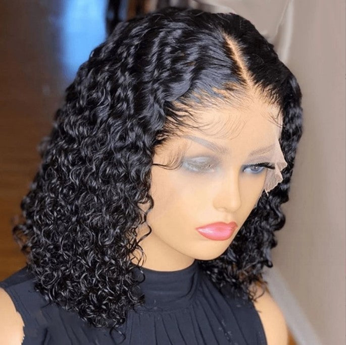 Lace Front Synthetic Wig African Curly Hair