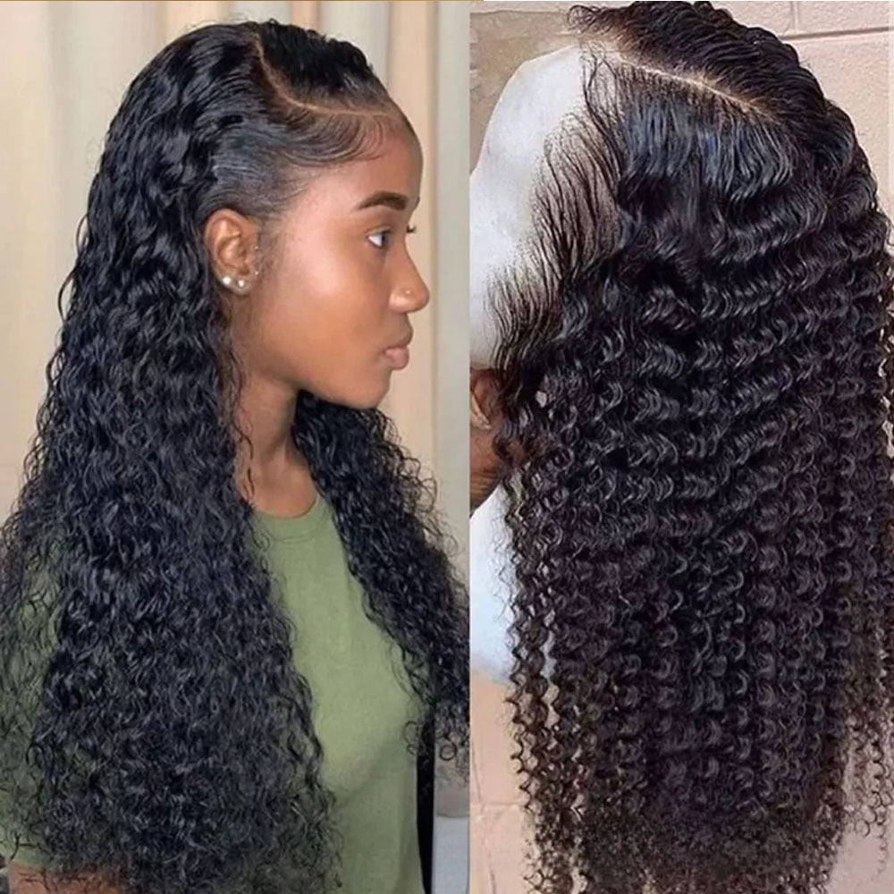 Lace Front Synthetic Wig Long Curly Hair