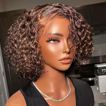Lace Front Synthetic Wig Short Curly Hair