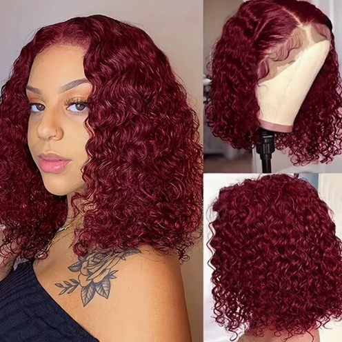 Lace Front Synthetic Wig Short Curly Hair