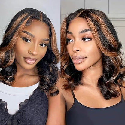 Lace Front Synthetic Wig with Curly Waves