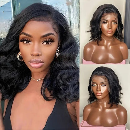 Lace Front Synthetic Wig with Curly Waves