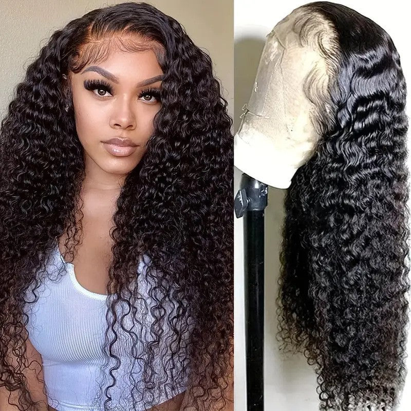 Lace Front Wig with Small Curls for Women