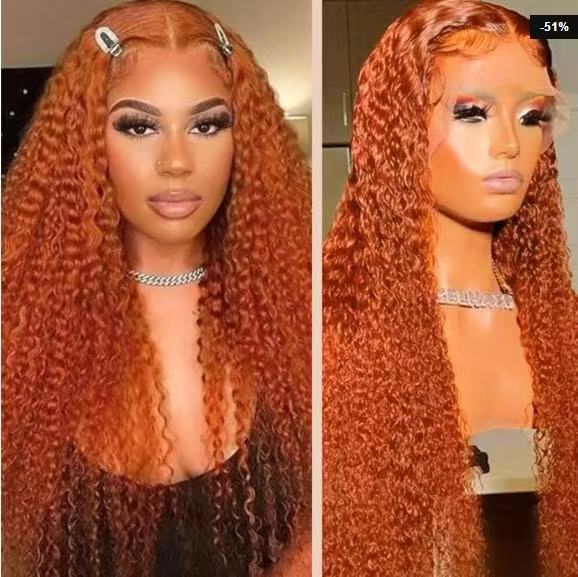 Lace Front Wig with Small Curls for Women