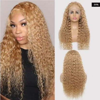 Lace Front Wig with Small Curls for Women