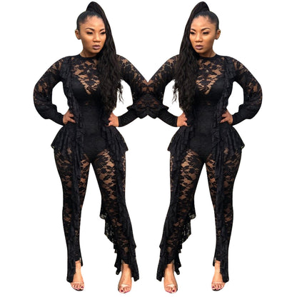 lace jumpsuit