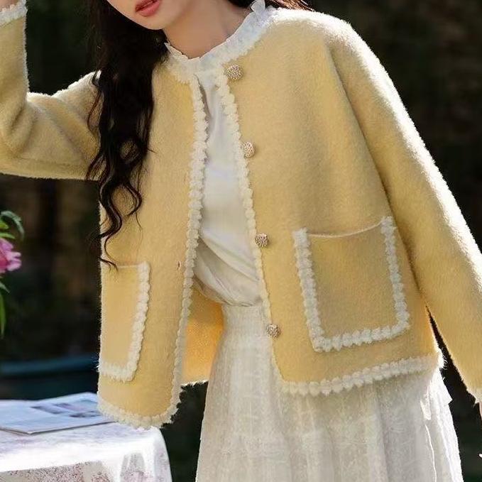 Lace Knitted Short Jacket for Women