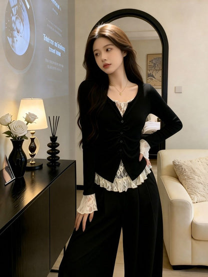 Lace long sleeve