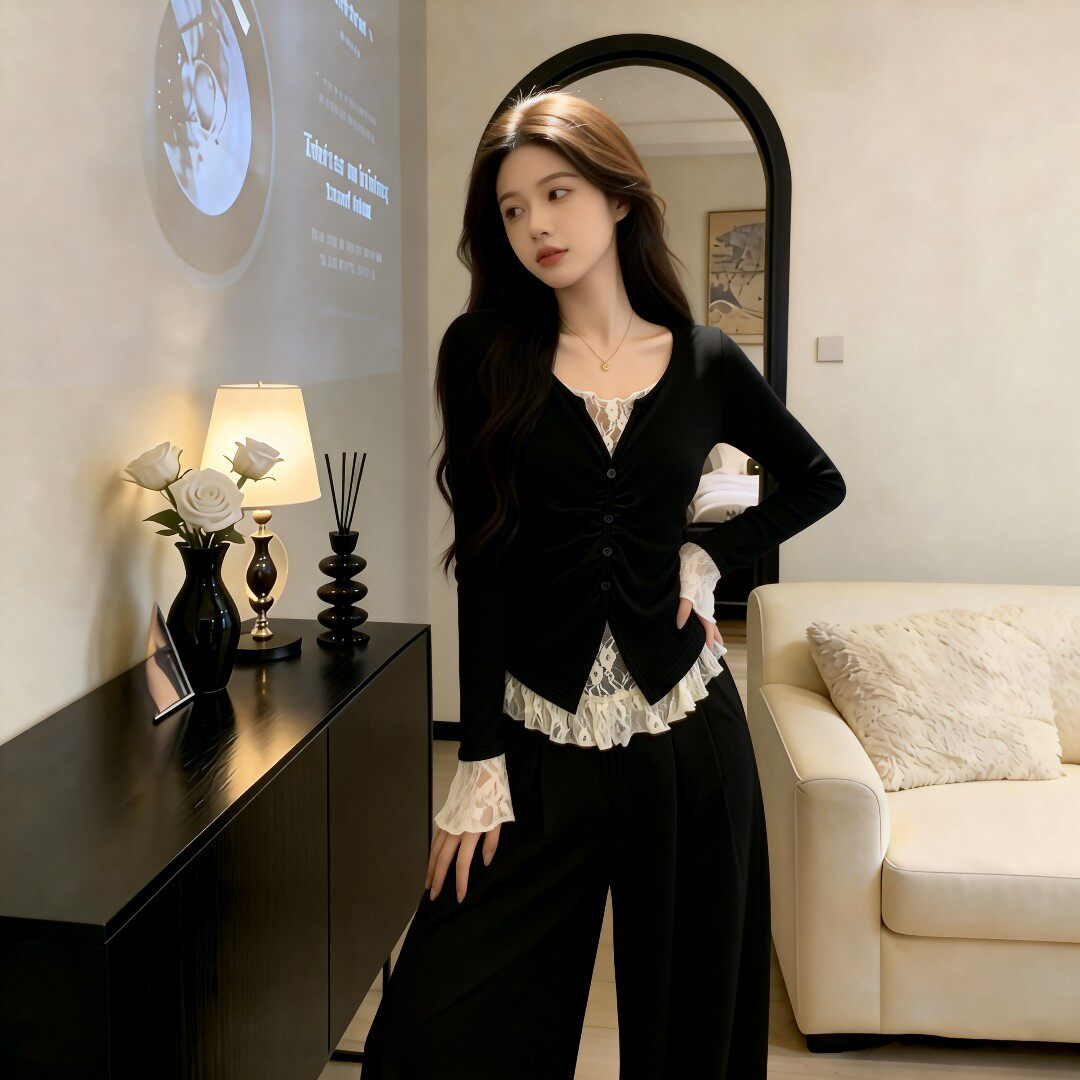 Lace long sleeve