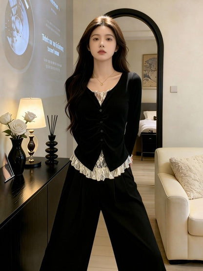 Lace long sleeve