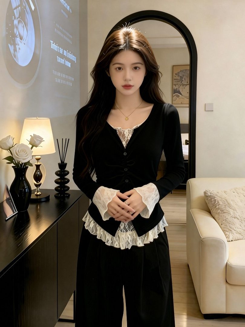 Lace long sleeve
