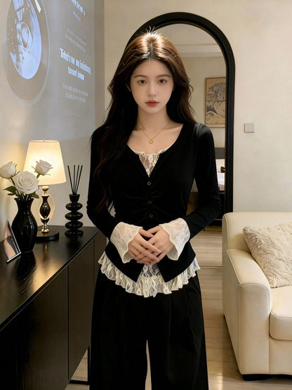 Lace long sleeve