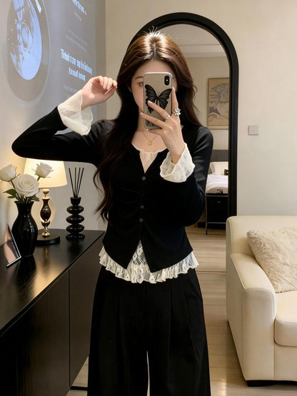 Lace long sleeve