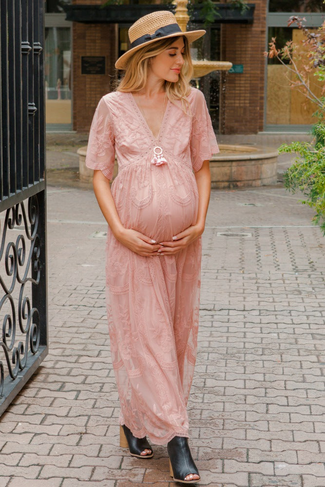 Lace Maternity Dress