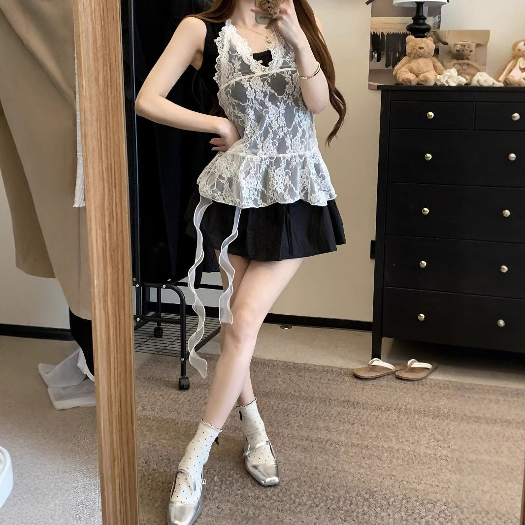 Lace neck sling strap