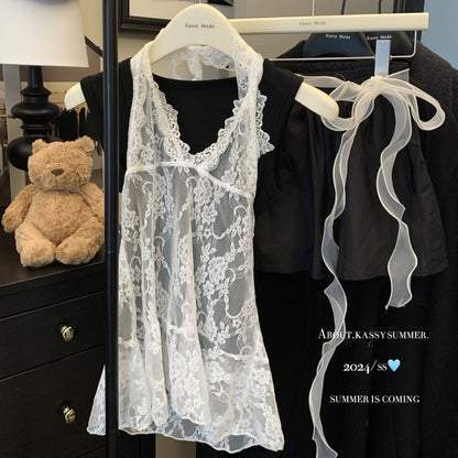 Lace neck sling strap