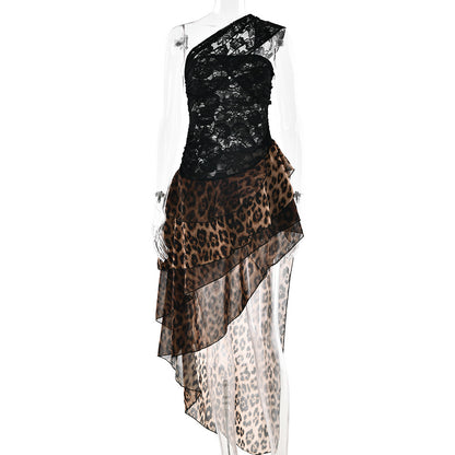 Lace patchwork dress