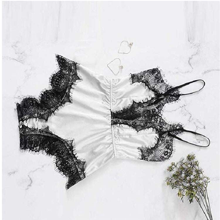 Lace patchwork pajamas