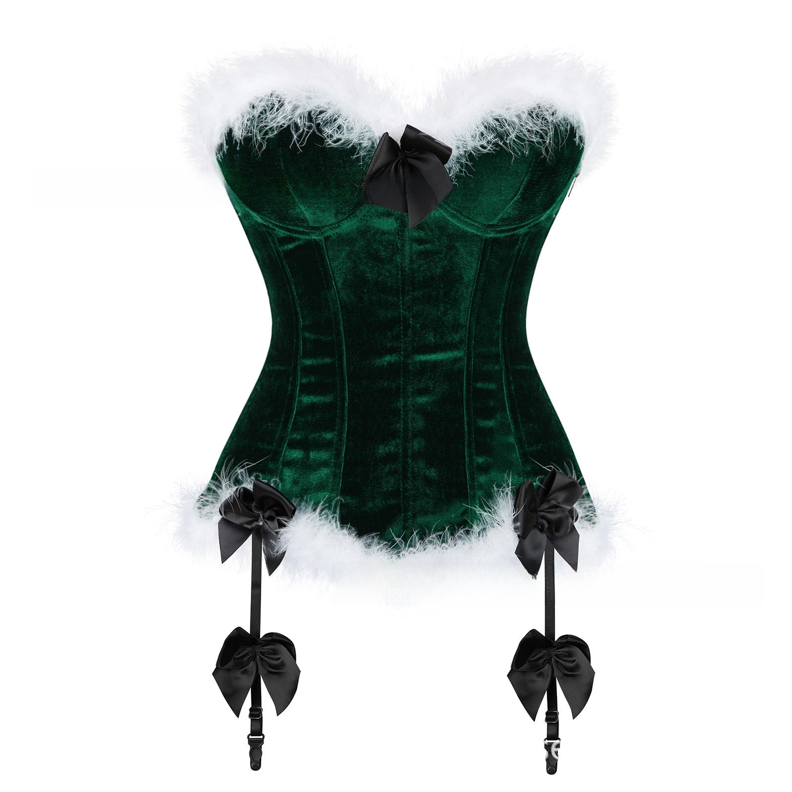 Lace Shaping Top with Garter Belt