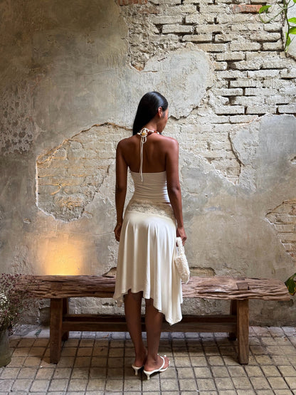 Lace Sleeveless Dress Set