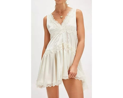 Lace Sleeveless Slip Dress