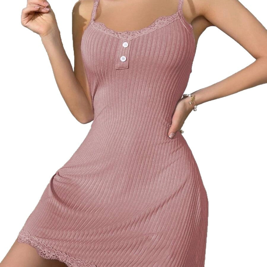 Lace slip dress