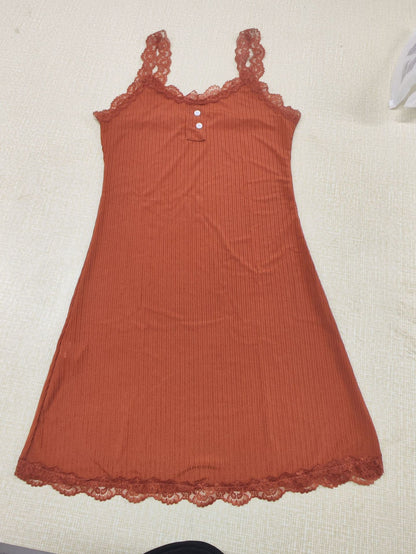 Lace slip dress
