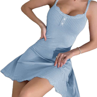 Lace slip dress