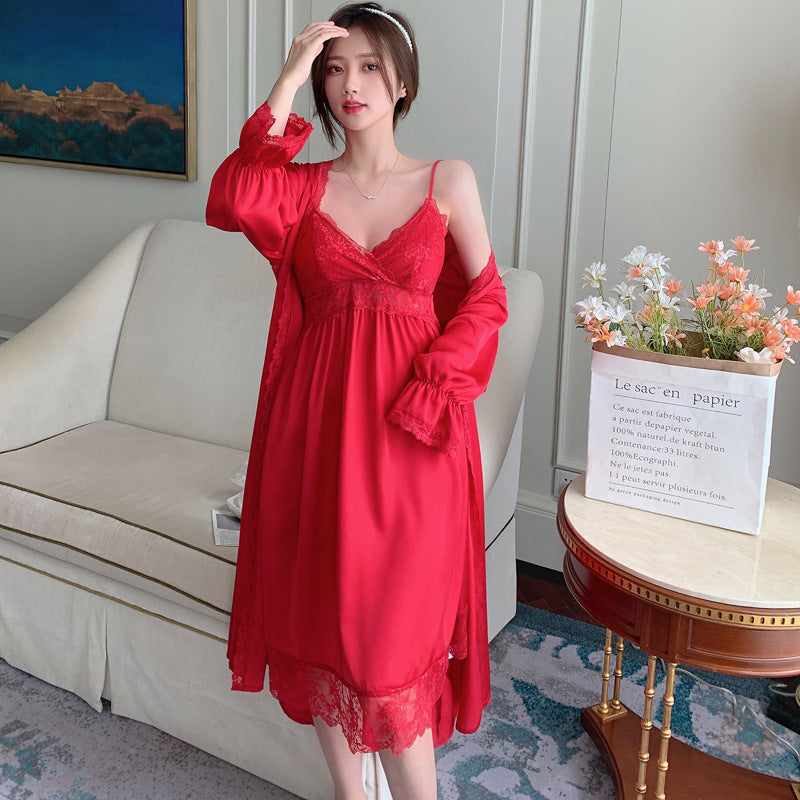 Lace thin slip dress