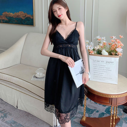 Lace thin slip dress