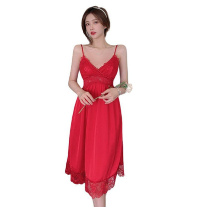 Lace thin slip dress