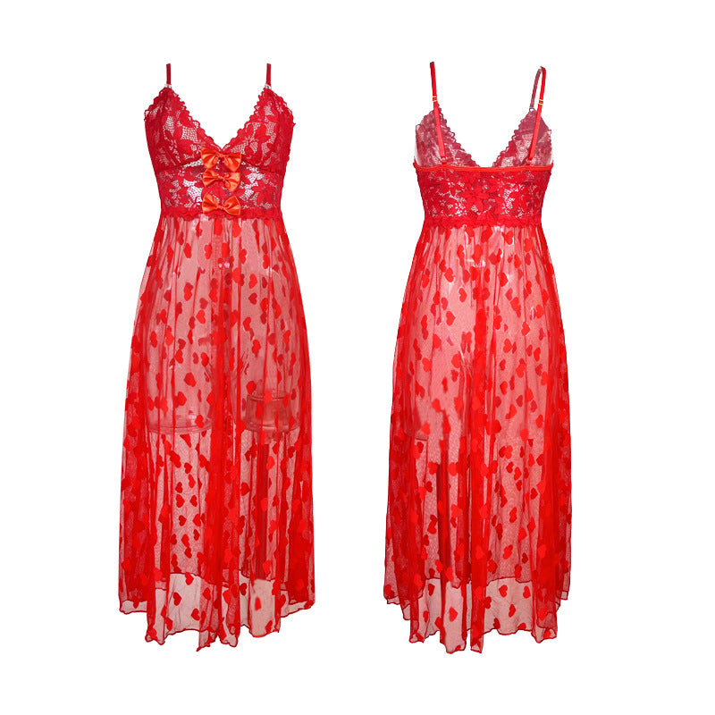 Lace Transparent Pajama Dress