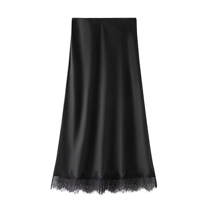 Lace-Trim Skirt