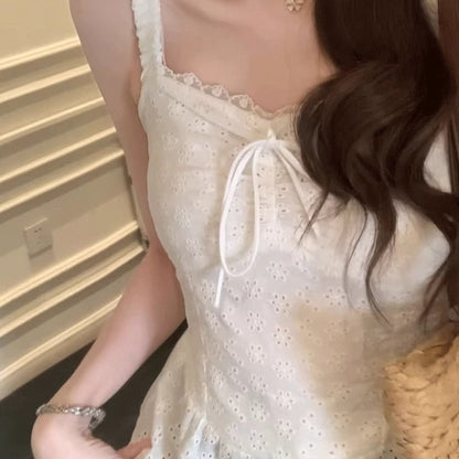 Lace-trimmed camisole