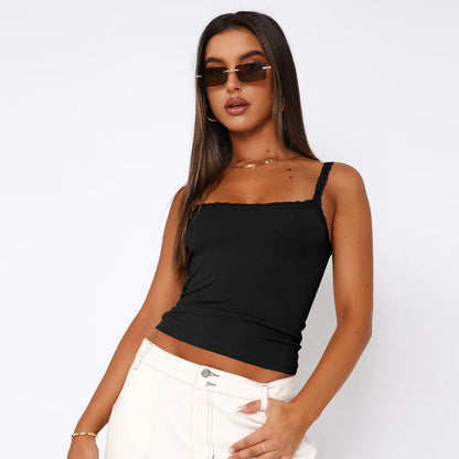 Lace Trimmed Camisole Top