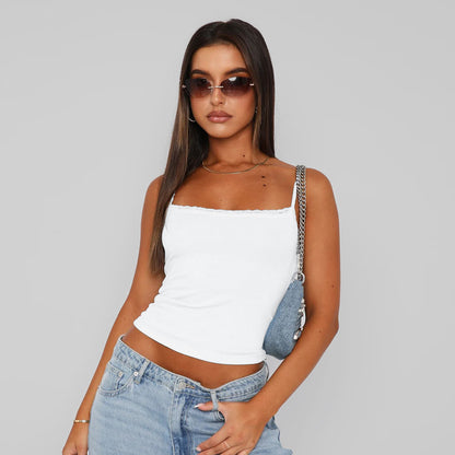 Lace Trimmed Camisole Top