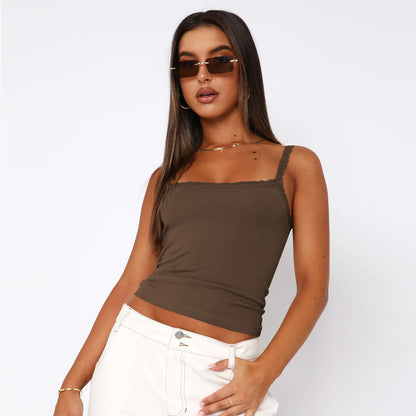 Lace Trimmed Camisole Top