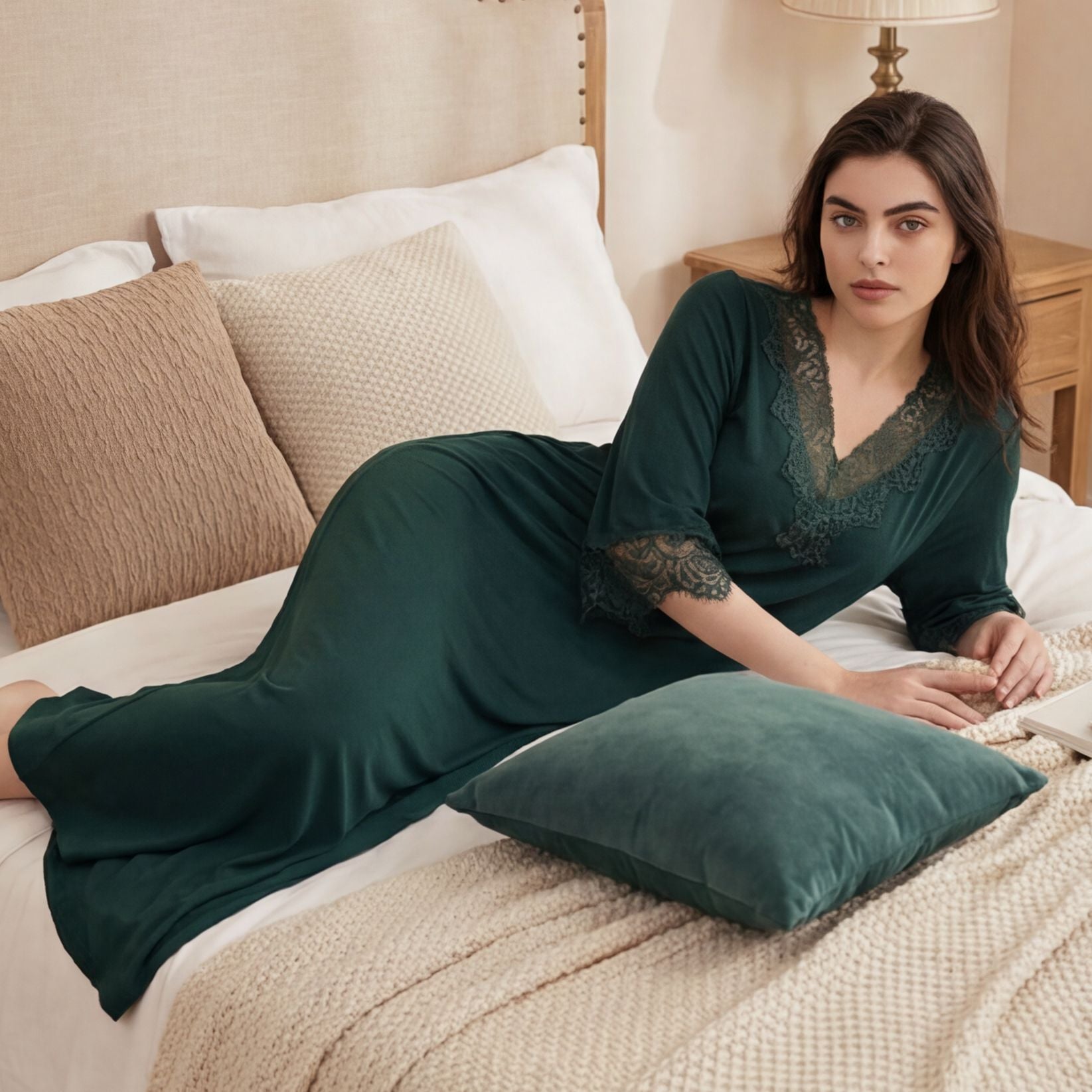 Lace Trimmed Nightgown