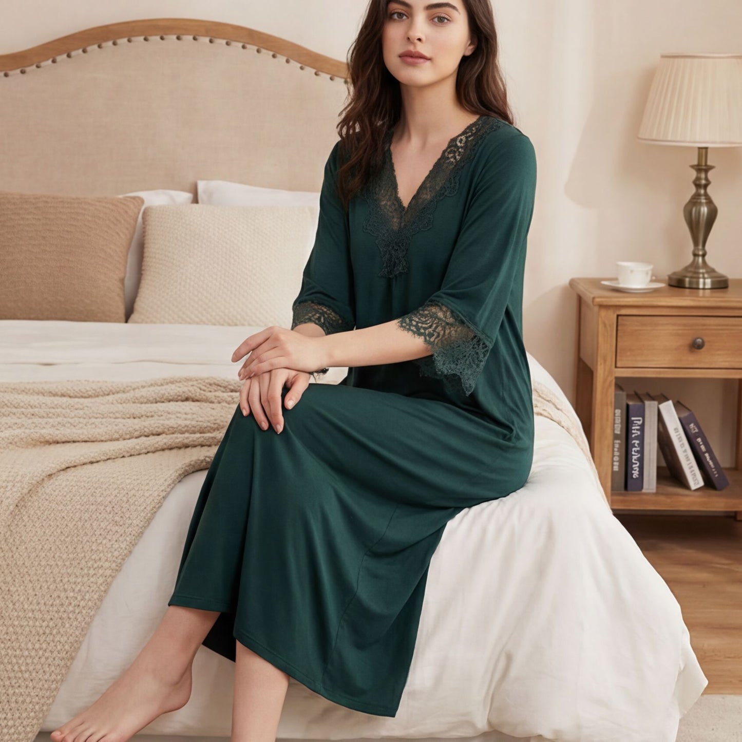 Lace Trimmed Nightgown
