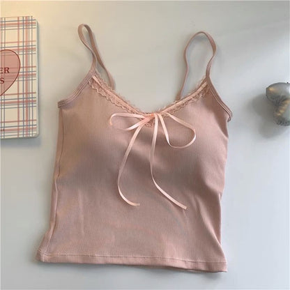 Lace-trimmed strapless vest