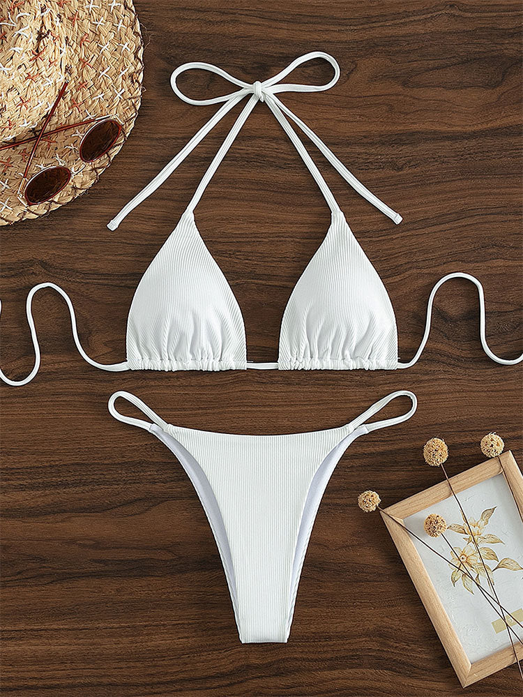 Lace-Up Bikini Swimsuit for Women