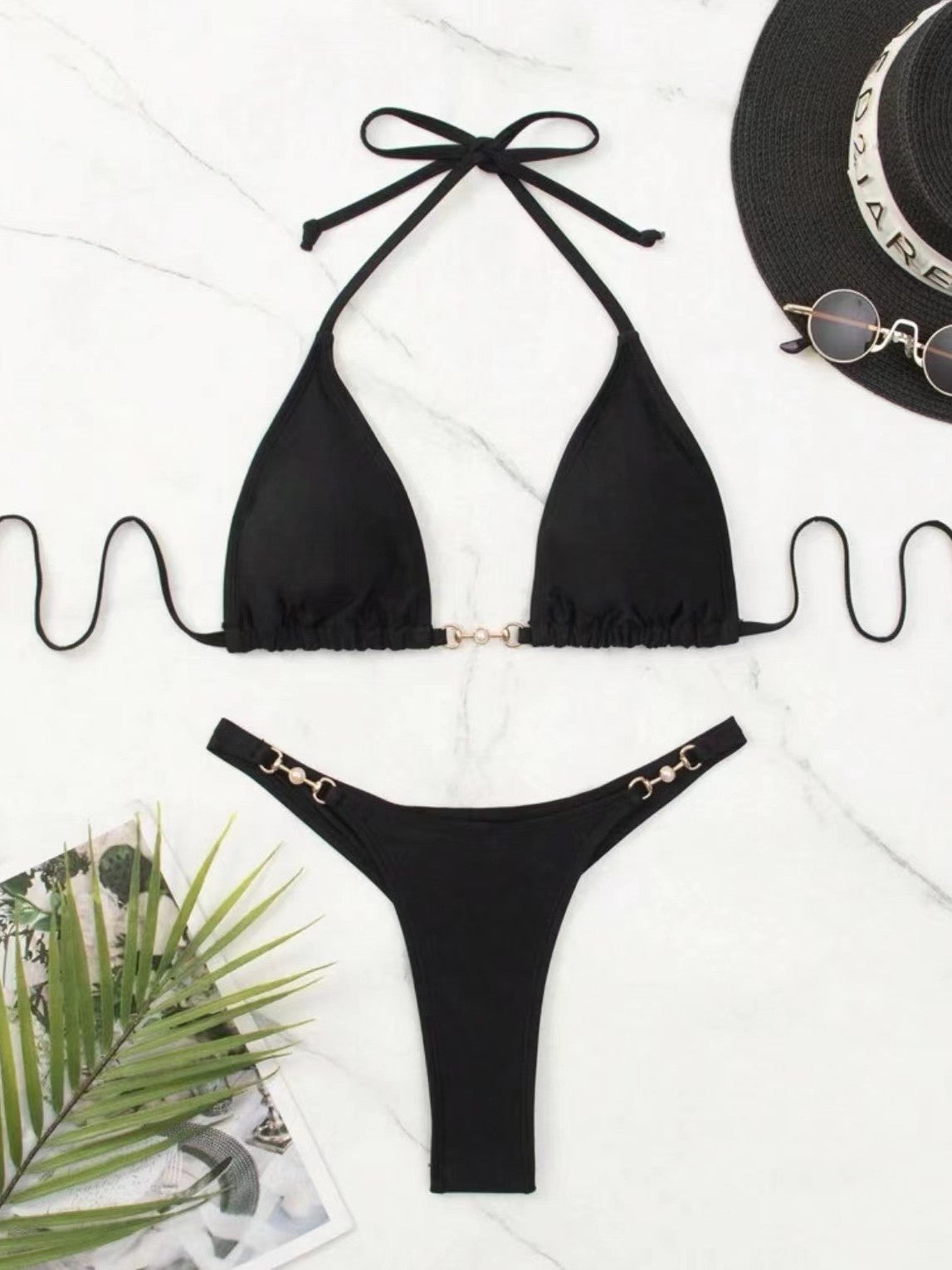 Lace-up Bikini Swimwear