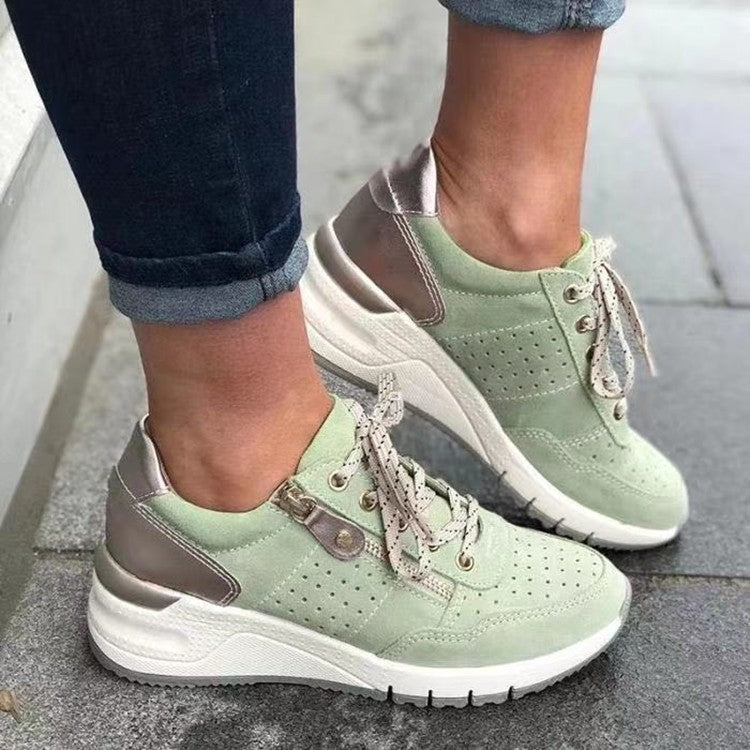 Lace-Up Sneakers with Roman Style